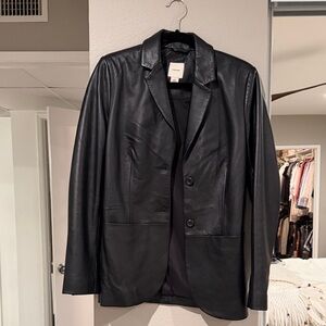 Calvin Klein Dark Leather Jacket